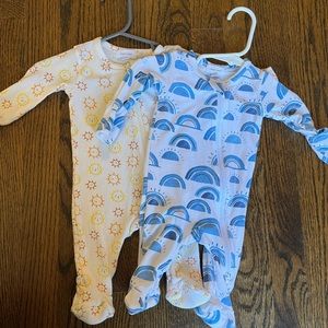 Angel Dear Newborn footie bundle. EUC.